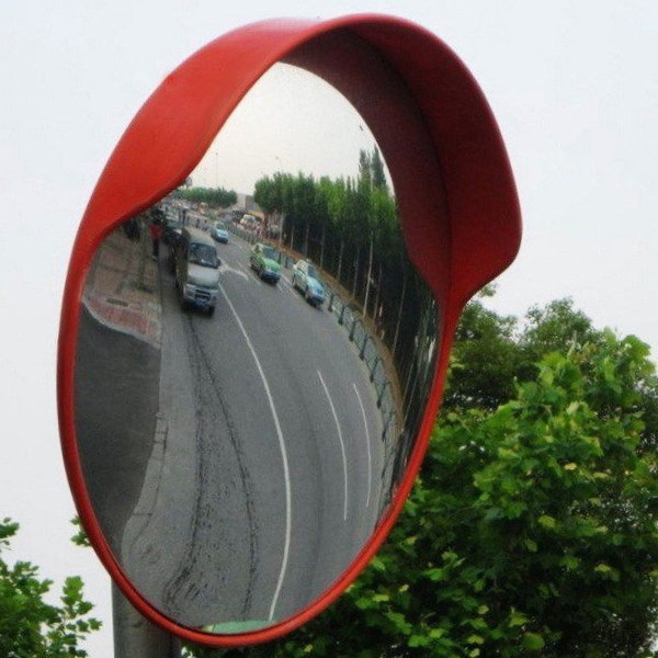 Зеркало дорожное с козырьком, диаметр 800 мм - netvor - 